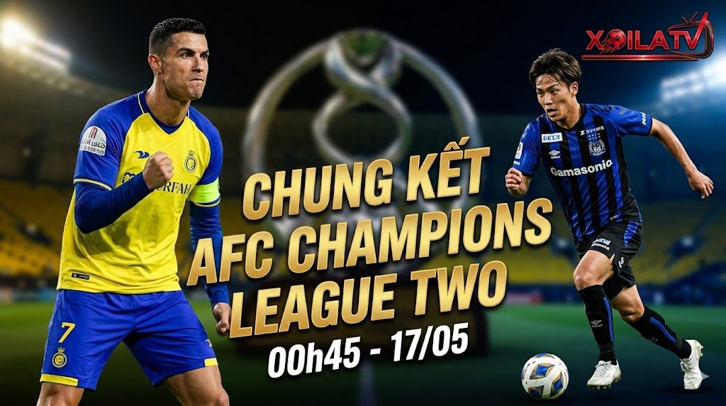 Nhận định trận chung kết AFC Champions League Two giữa Al Nassr và Gamba Osaka, soi kèo bóng đá chuẩn xác cùng Xoilac TV.